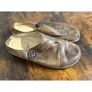 Haflinger Adventure Mules Brown Leather Size 39 Womens Shoes Slip On Ukraine